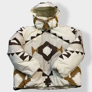 Polo Ralph Lauren Down Aztec Southwestern Blanket Puffer Jacket Womens size XL